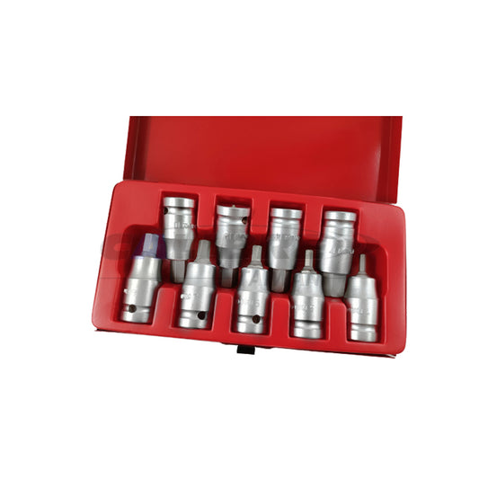 9pc 1/2” Drive Hex Bit Set