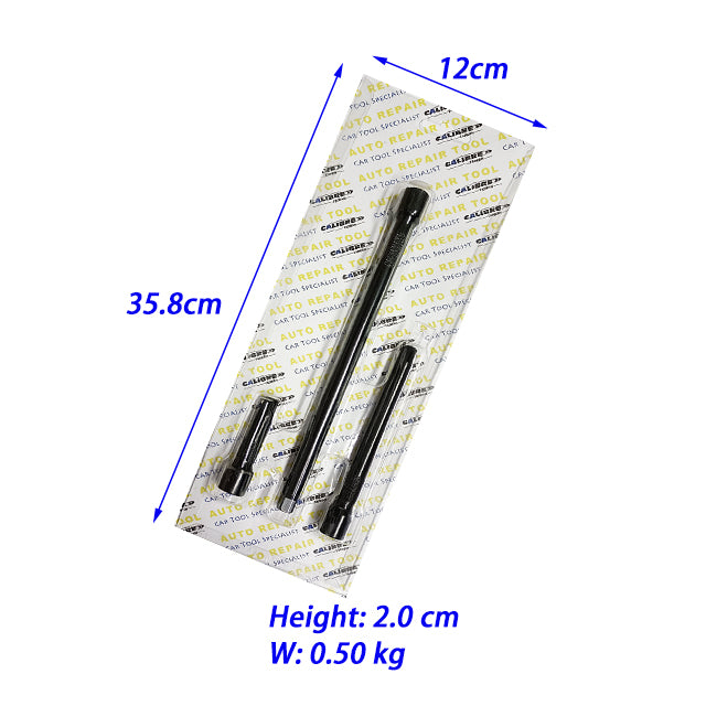 3pc 3/8” Dr Impact Extension Bar Set