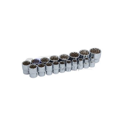 18pc 3/8” Dr Multi-Fit Socket Set