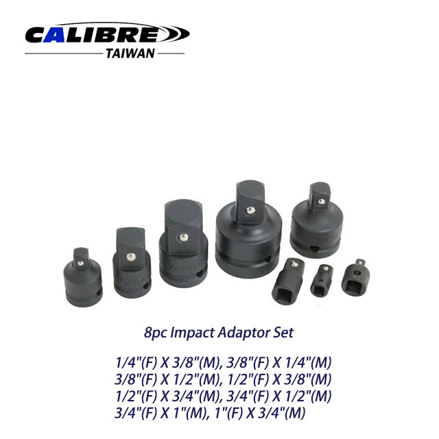 8pc Impact Adaptor Set