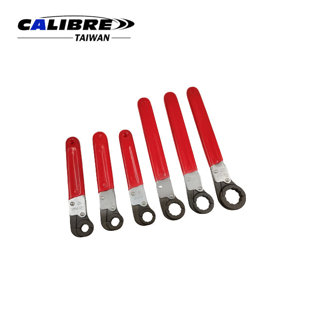 6pc Ratchet Flare Nut Wrench Set