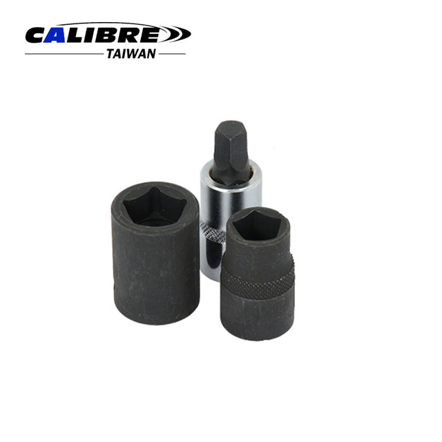 3pc 1/2” Dr Brake Socket & Bit Set