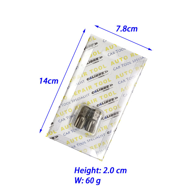 2pc M14 x 30mml S2 Spline Bit set