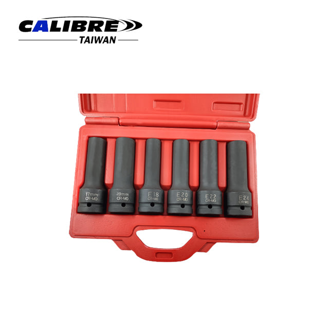 6pc 3/4” 12PT E-Socket Set