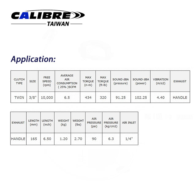 3/8” Dr Air Impact Wrench