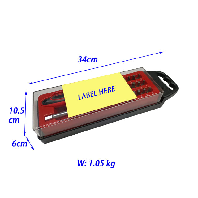 27pc Bit Set with Ratchet and Extension Bar
