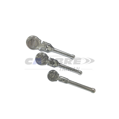 3pc Flexible Head Stubby Ratchet