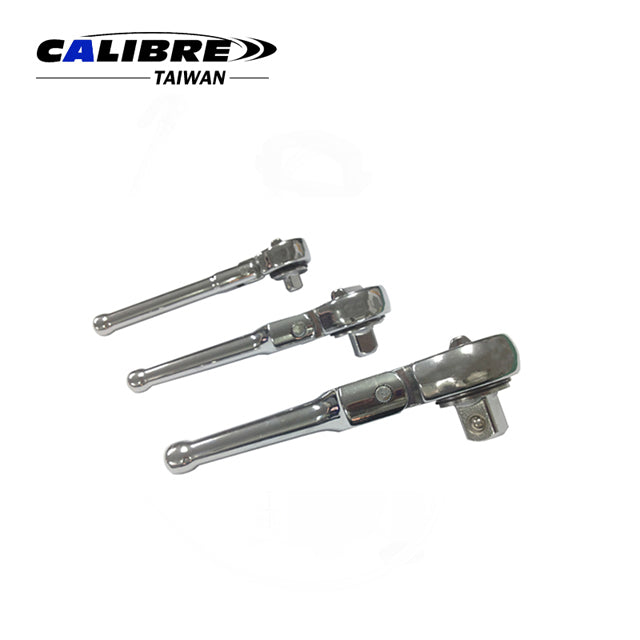 3pc Flexible Head Stubby Ratchet