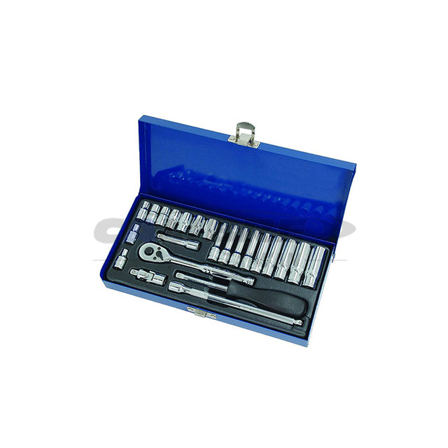 24pc Ratchet & Accessories Socket Set