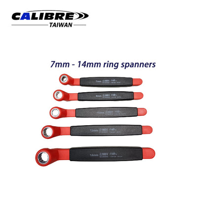 5pc VDE Insulated Box End Wrench Set