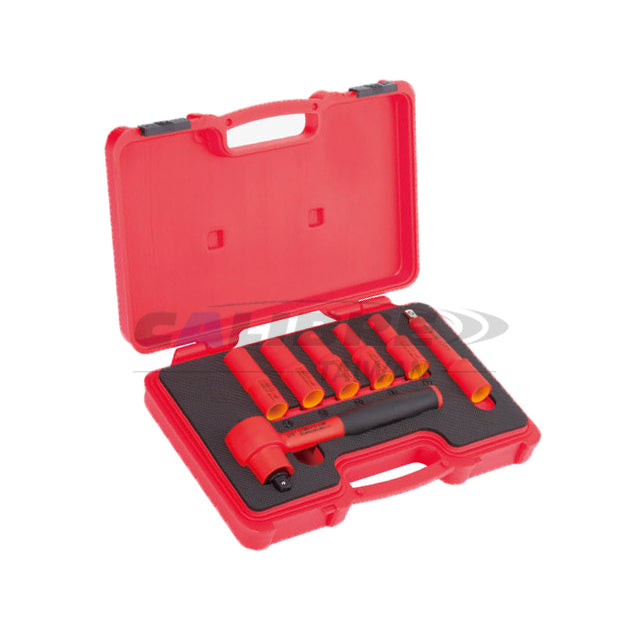 7pc 1000V VDE Insulated 3/8” Dr Ratchet Set