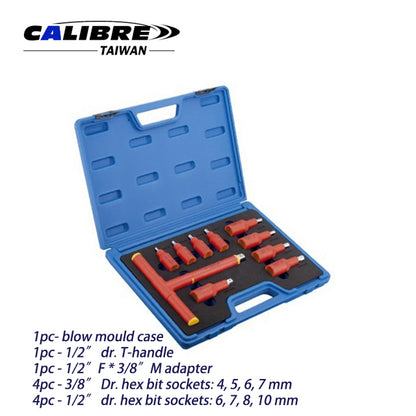 11pc 1000V VDE Hex Bit Socket Set