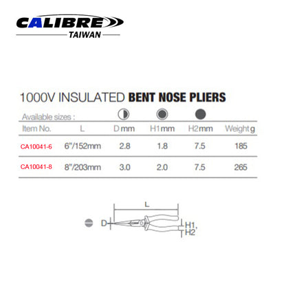 1000V Insulated Bent Nose Plier