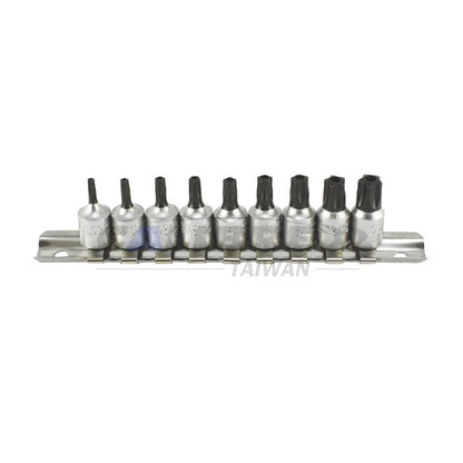 9pc 5 Sided Torx Socket Set