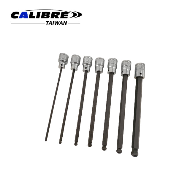 7pc 3/8” Dr 150mm Hex Bits