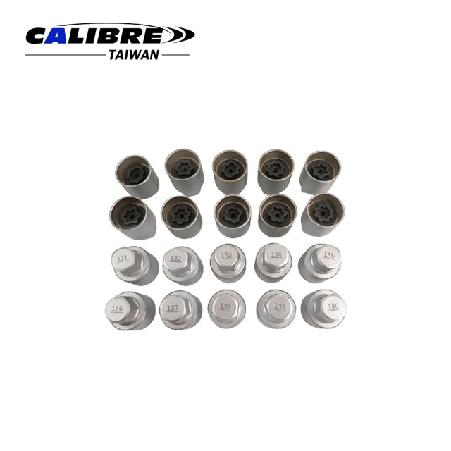 20pc Wheel Locking Nut Key Set