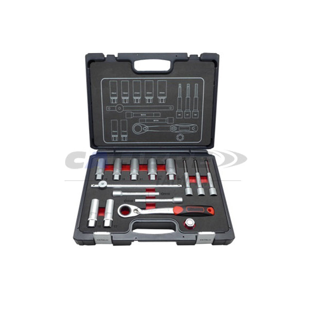 15PC 21mm Go Through Deep Socket & Bit Set