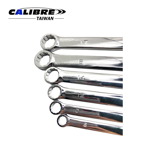 6pc Flat Ring Spanner Set