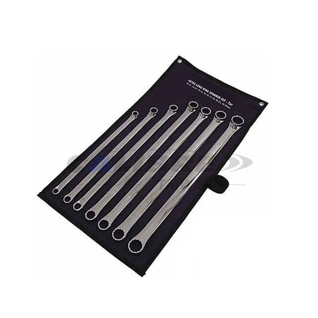 7pc 10-24mm Extra Long Ring Spanner Set