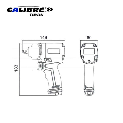 3/8” Composite Twin Hammer Impact Wrench