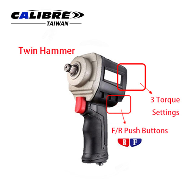 3/8” Twin Hammer Mini Impact Wrench