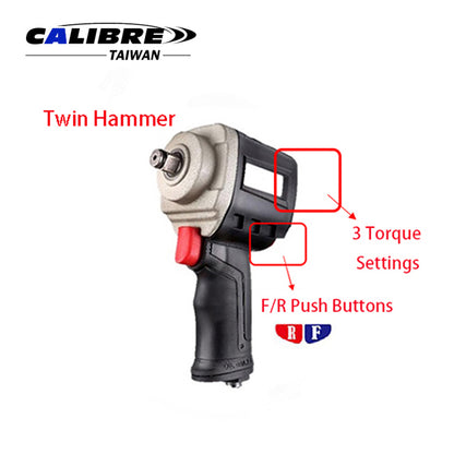 3/8” Twin Hammer Mini Impact Wrench