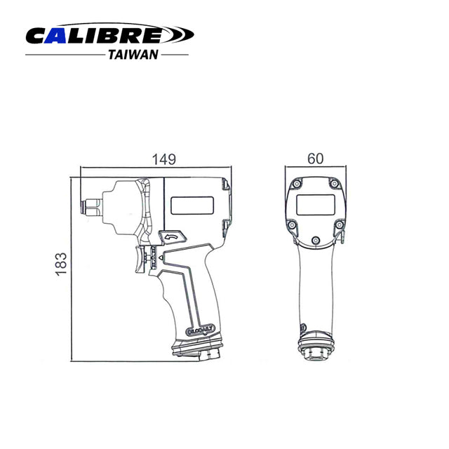 Composite Twin Hammer Impact Wrench