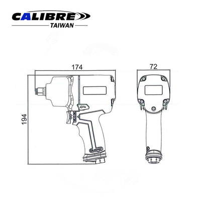 Composite Twin Hammer Impact Wrench