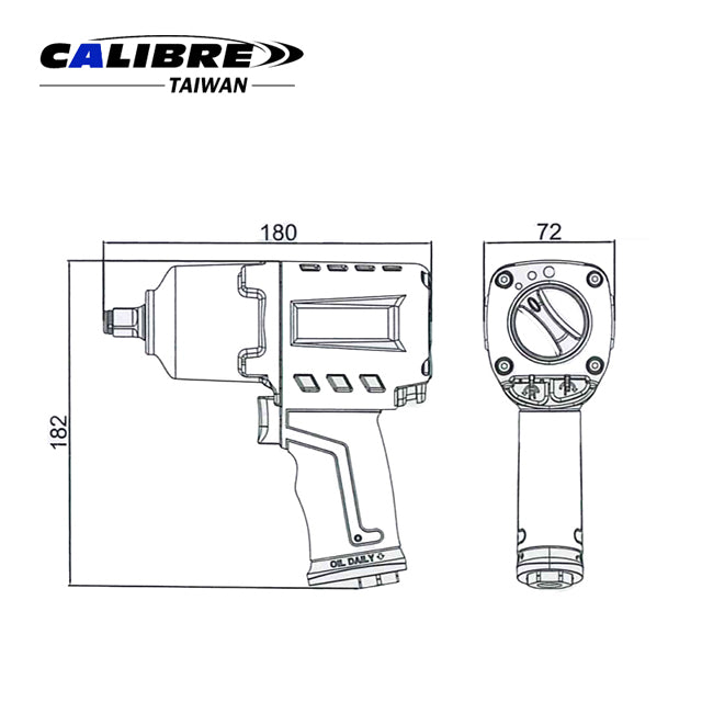 Composite Twin Hammer Impact Wrench