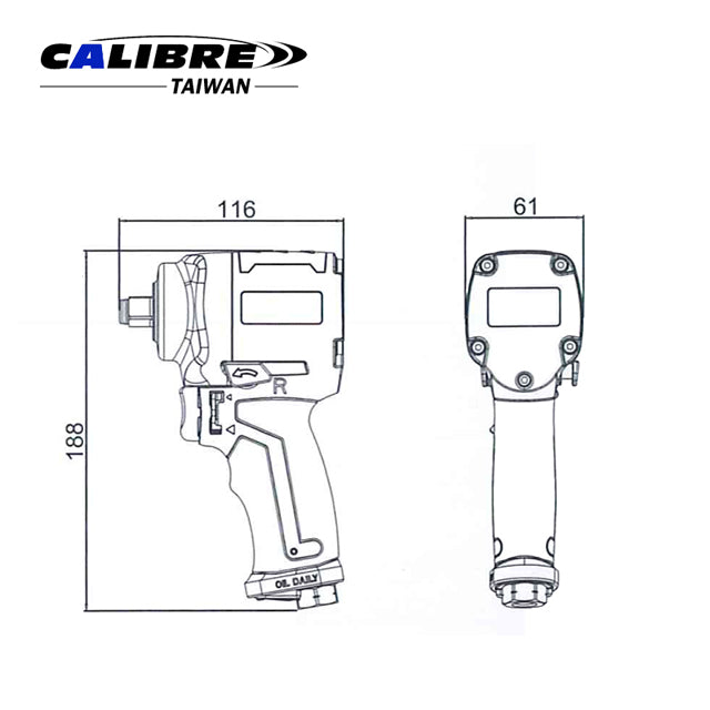 Twin Hammer Mini Impact Wrench