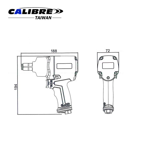 Composite Twin Hammer Impact Wrench