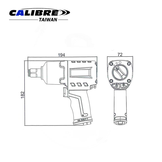 Composite Twin Hammer Impact Wrench