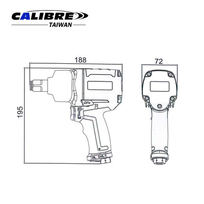 Composite Twin Hammer Impact Wrench