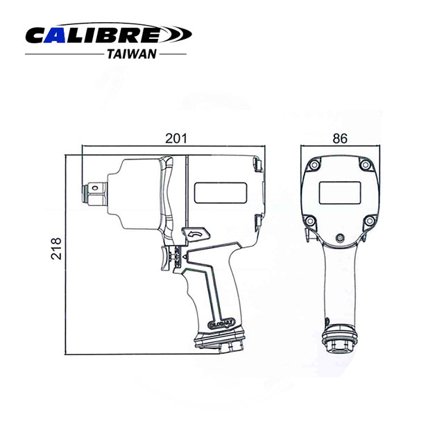 Composite Twin Hammer Impact Wrench