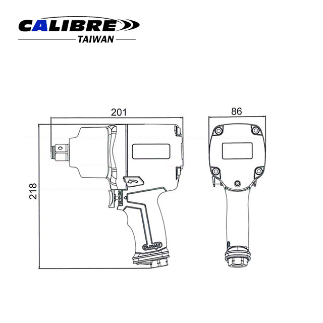 Composite Twin Hammer Impact Wrench