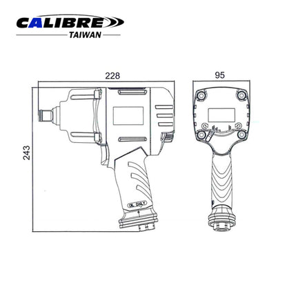 Composite Twin Hammer Impact Wrench