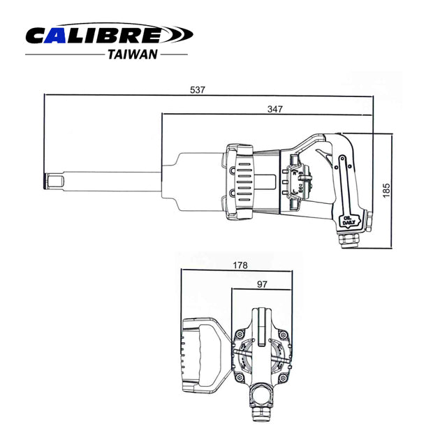 Pinless Straight Impact Wrench