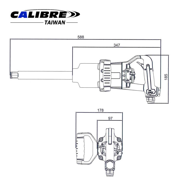 Twin Hammer Straight Impact Wrench