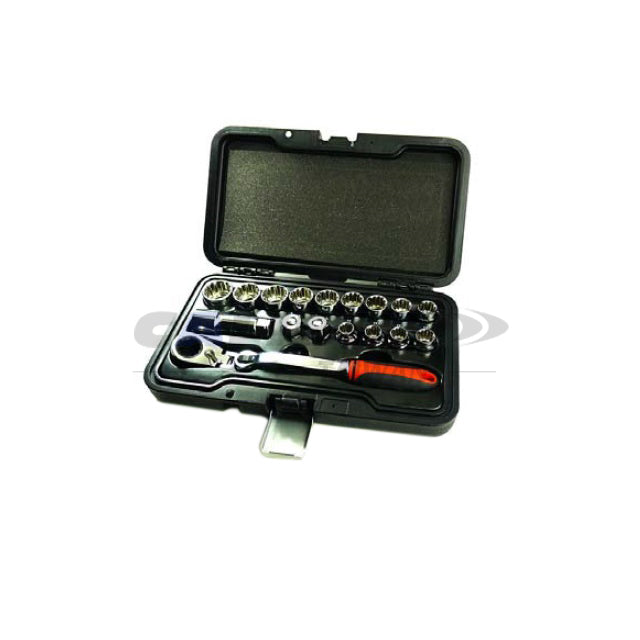 17PC Flexible Rapid Go-Through Ratchet Set