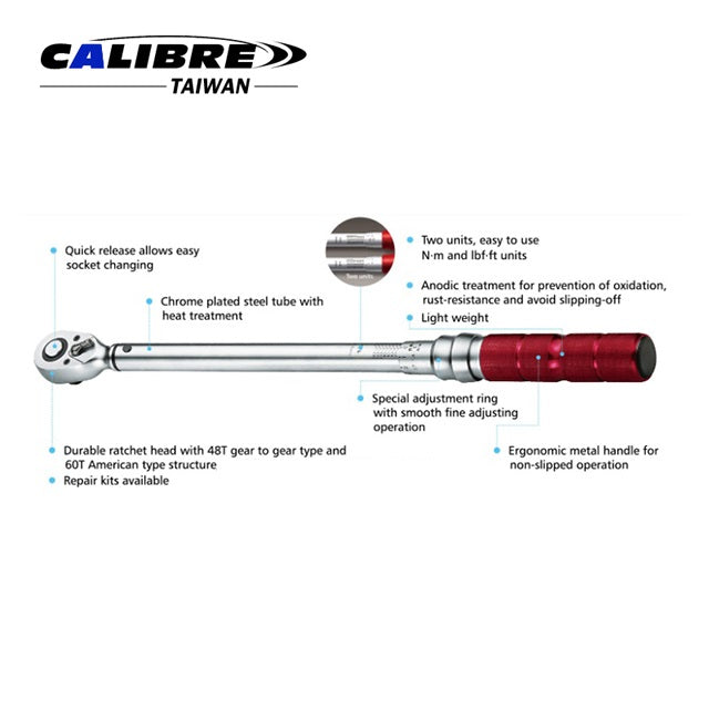 3/4” Dr 48Teeth Dual Way Torque Wrench