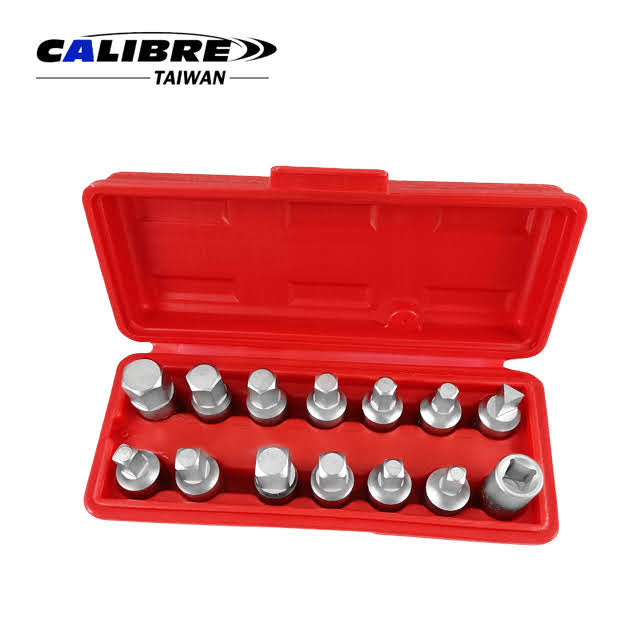 14PC Drain Plug Key Set