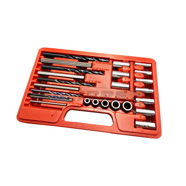 25pc Screw Extractor Drill & Guide Set