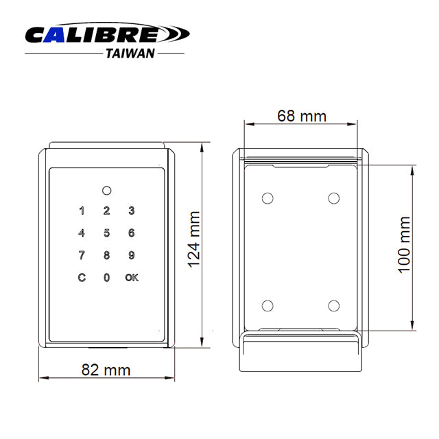 Touch Keypad Lock Box