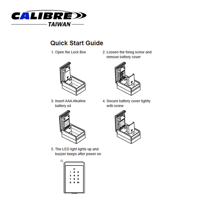 Touch Keypad Lock Box