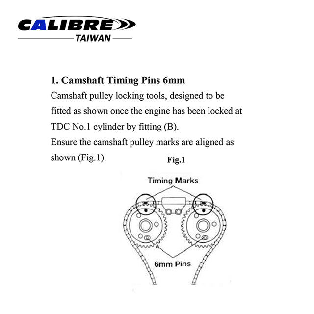 Crankshaft Locking Kit - Ford 2.2