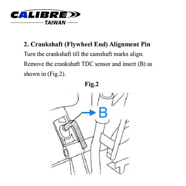 Crankshaft Locking Kit - Ford 2.2