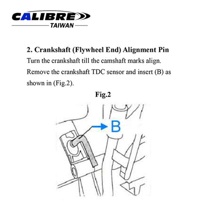 Crankshaft Locking Kit - Ford 2.2