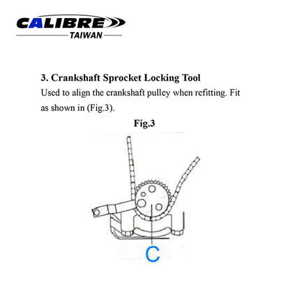 Crankshaft Locking Kit - Ford 2.2