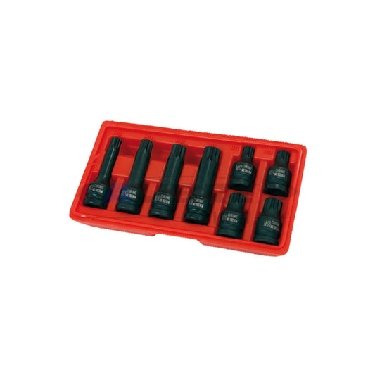 1/2” Dr. x 8pc Impact Spline Bit Socket Set