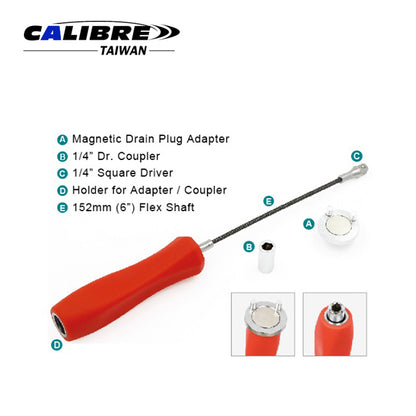 With Magnetic Oil Drain Plug Removal Tool